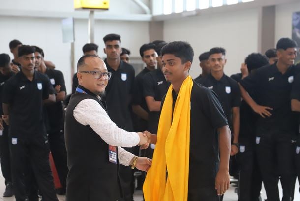 U-19 national football reach India safely