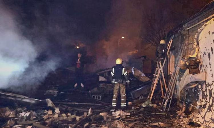 Drone attack on Ukraine capital kills two, wounds eight: mayor