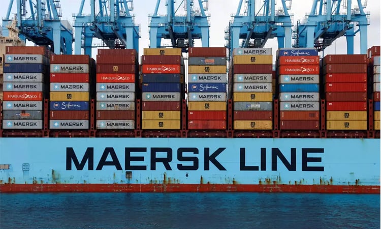 Shipping giant Maersk's profit surges despites trade war