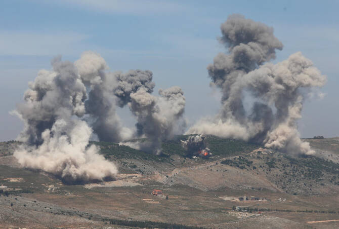 Lebanon state media say series of Israeli strikes hit south
