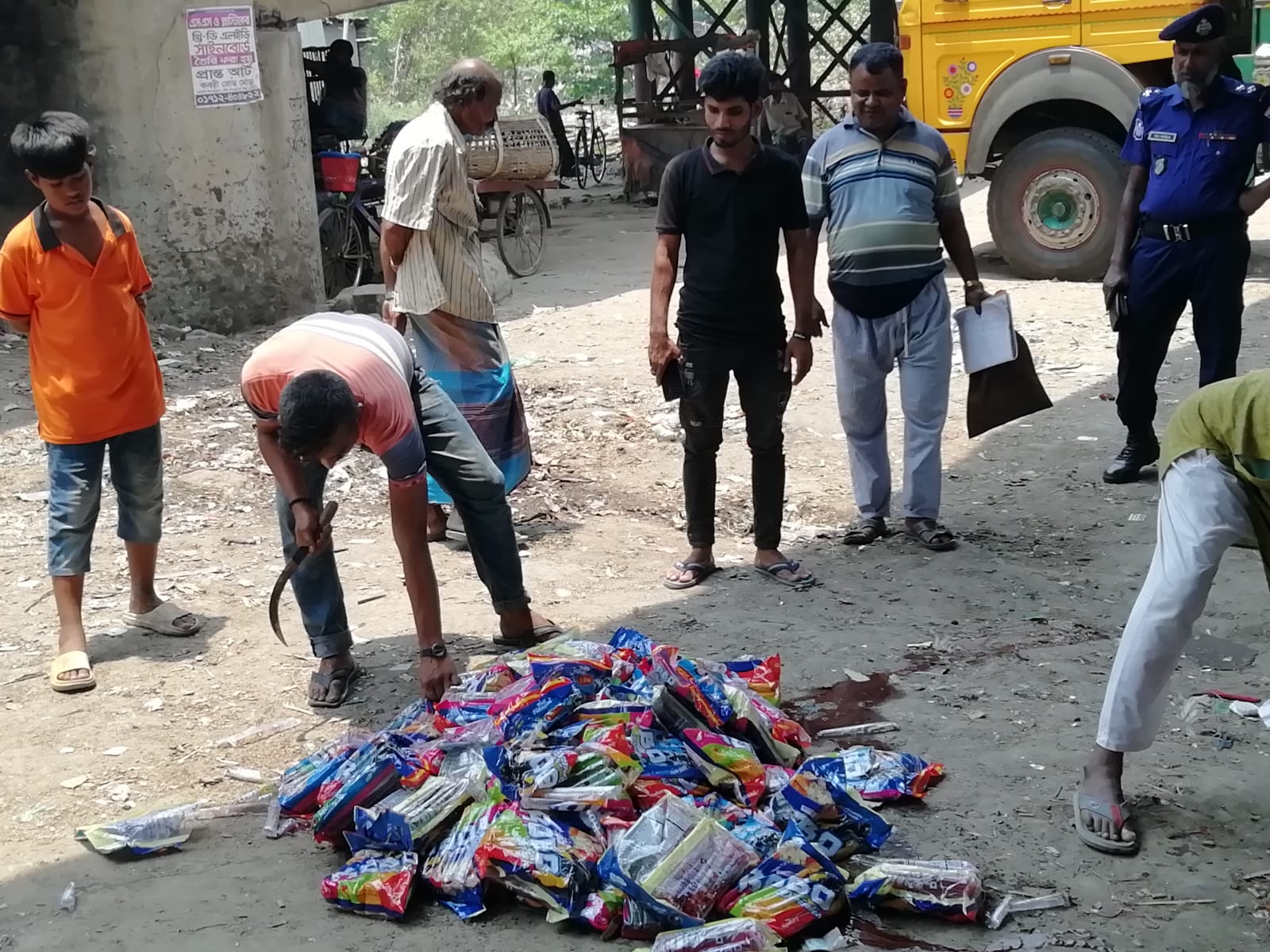 NCRP dive in Chuadanga against adulterated baby food