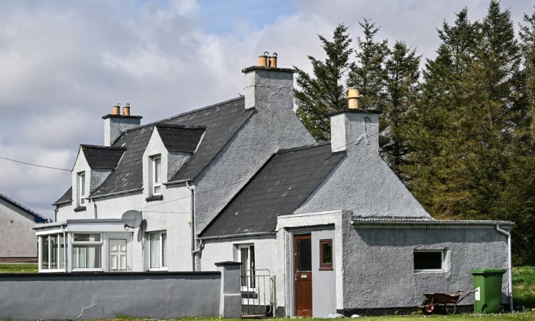 Little love for Trump on mother's Scottish island home