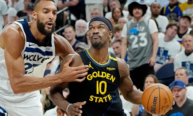 Timberwolves overpower Warriors to level series