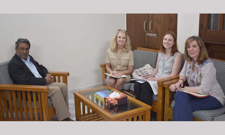 Carrie Kennedy meets Prof Ali Riaz 