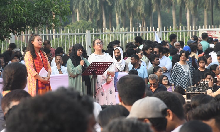 Women calls upon interim govt. for ensuring their rights, freedom