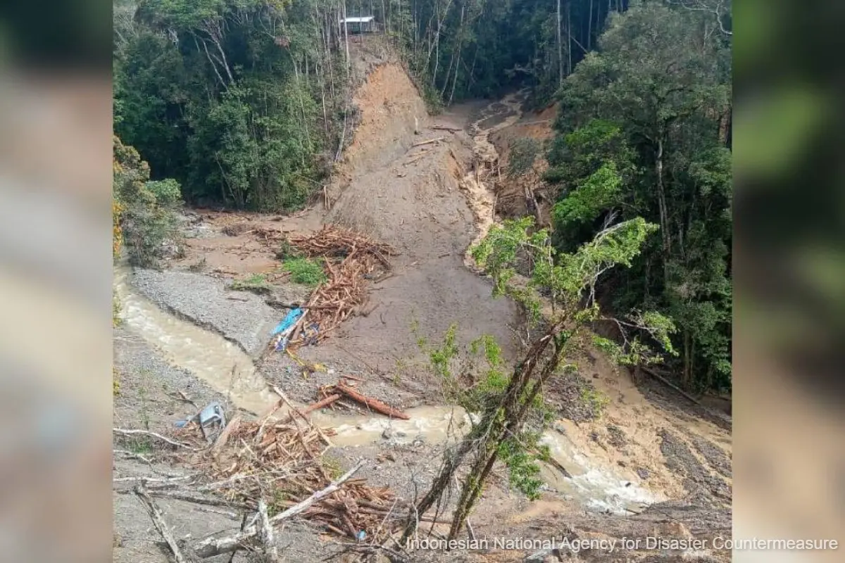 Landslide at gold mine in Indonesia's east kills six, 14 missing