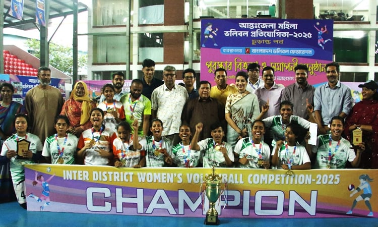 Satkhira emerge champions in inter-district volleyball 