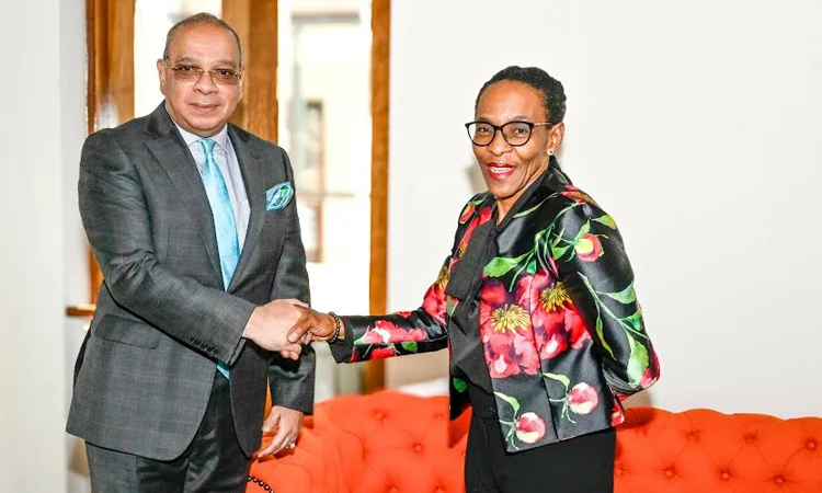 CJ pays courtesy call on South African counterpart in Johannesburg