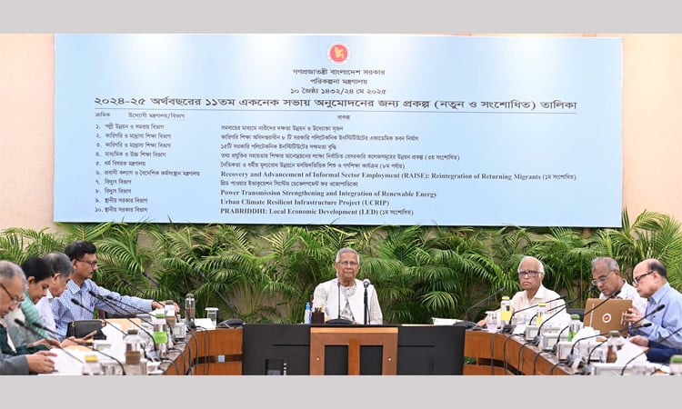 ECNEC approves 9 projects with Taka 11,851.29 crore