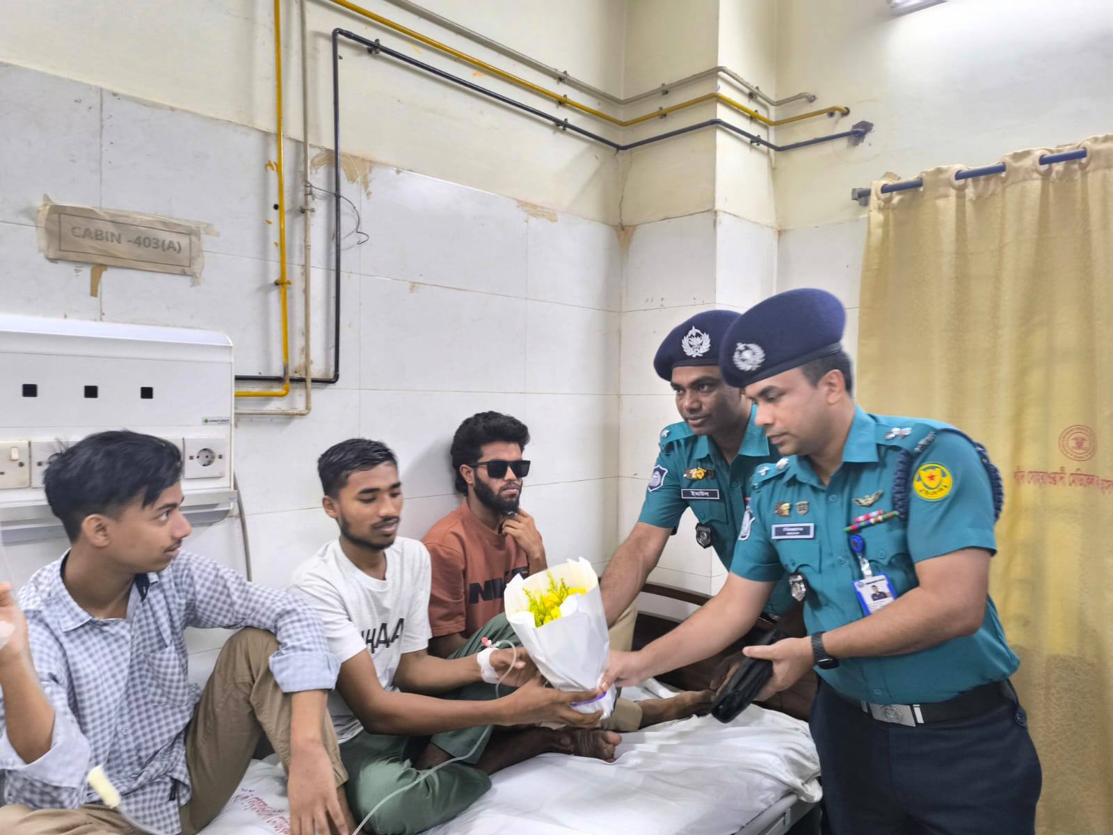 DMP delegation visits injured of July uprising at Suhrawardy hospital