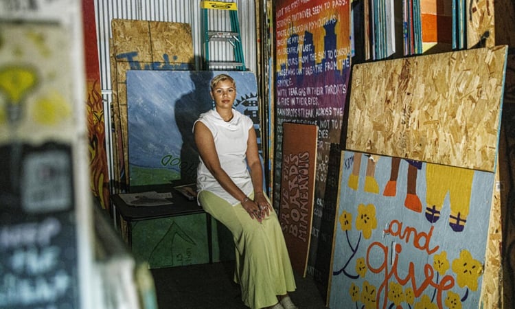 Retrieved protest art preserves George Floyd legacy