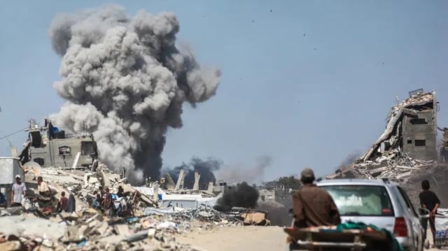Rescuers say 8 killed in Israeli strike on northern Gaza