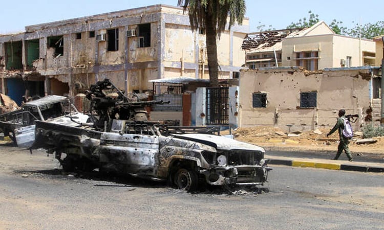 Anti-aircraft missiles fire as drones fly over Port Sudan: witnesses