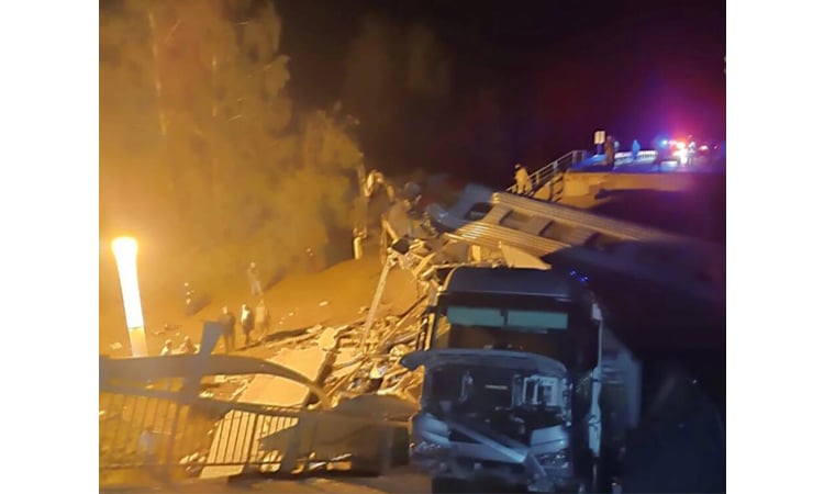 At least 7 dead after Russian bridge collapses onto railway