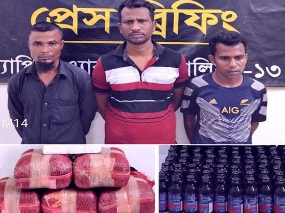 3 held with ganja, phensedyl in Lalmonirhat, Rangpur