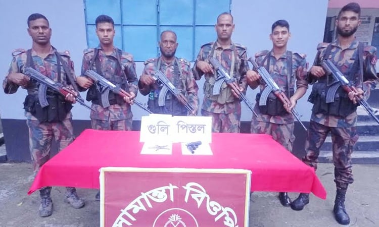 Firearm, bullets seized in Jibannagar border