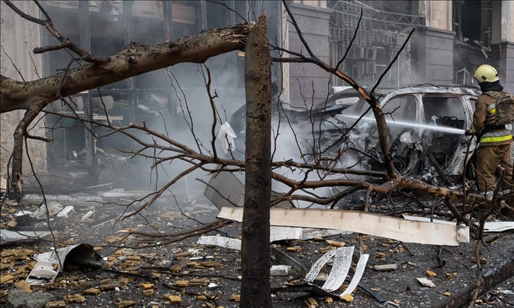 Two dead after Russian attack on army site, Ukraine says