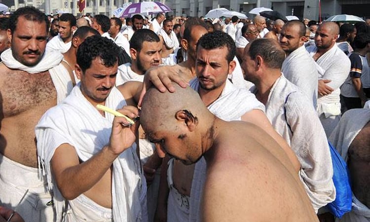 Inside Saudi's hajj-only barbershop, shaving thousands of heads in a day