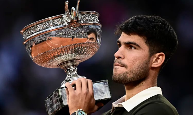 Alcaraz stuns Sinner in all-time great French Open final