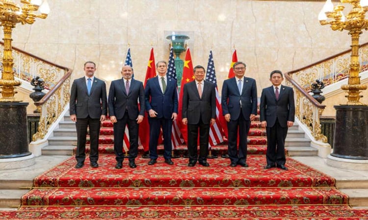 Asian markets extend gains as China-US talks head into second day