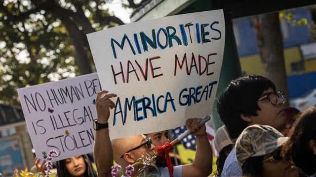 'Our city is not on fire': LA residents reject Trump rhetoric