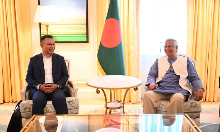 Dr Yunus-Tarique Rahman meet begins 