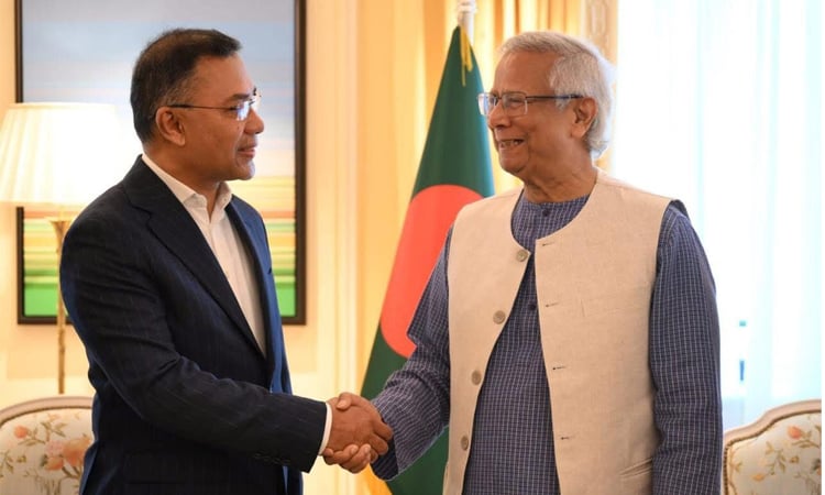Prof Yunus-Tarique Rahman meeting begins in London