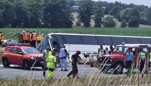 Bus carrying Ukrainian students overturns in France, killing 4