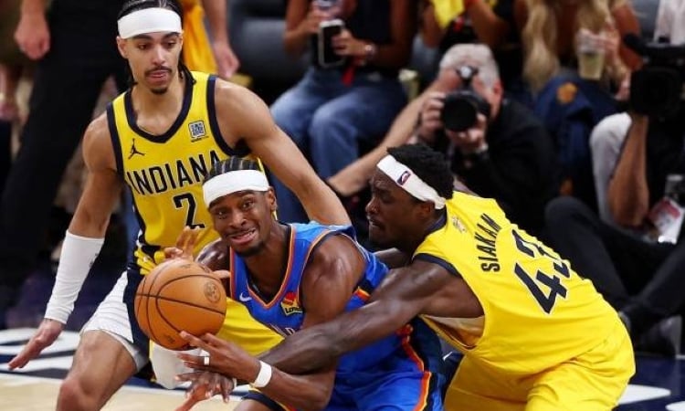 Thunder rally to beat Pacers, level NBA Finals at 2-12
