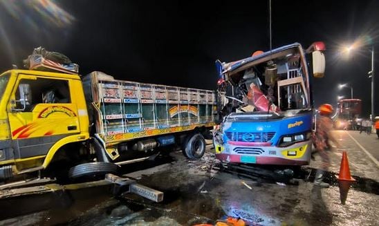 2 killed, 10 injured in road accident on Padma Bridge