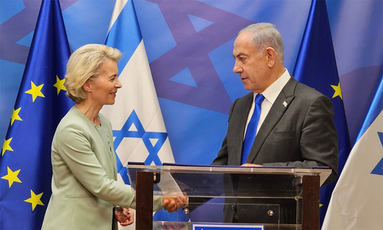 EU chief says told Netanyahu diplomacy 'best' on Iran
