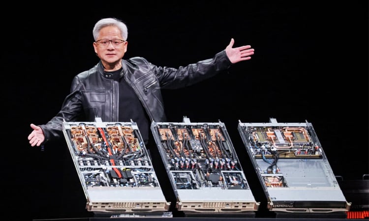 Nvidia hits fresh record while global stocks are mixed
