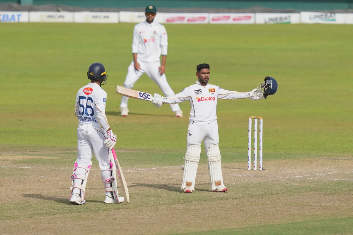 Nissanka nears century as Sri Lankan reach 190-1 at tea