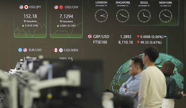 Stocks climb, dollar holds on trade hopes and rate bets