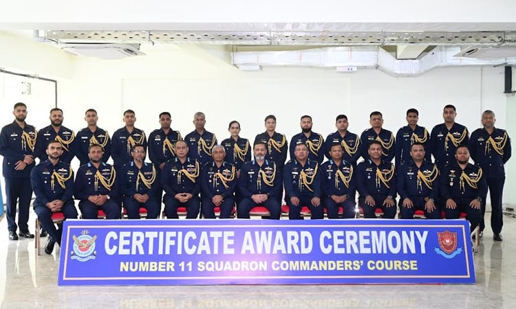 Certificate award ceremony of BAF Squadron Commanders' course held