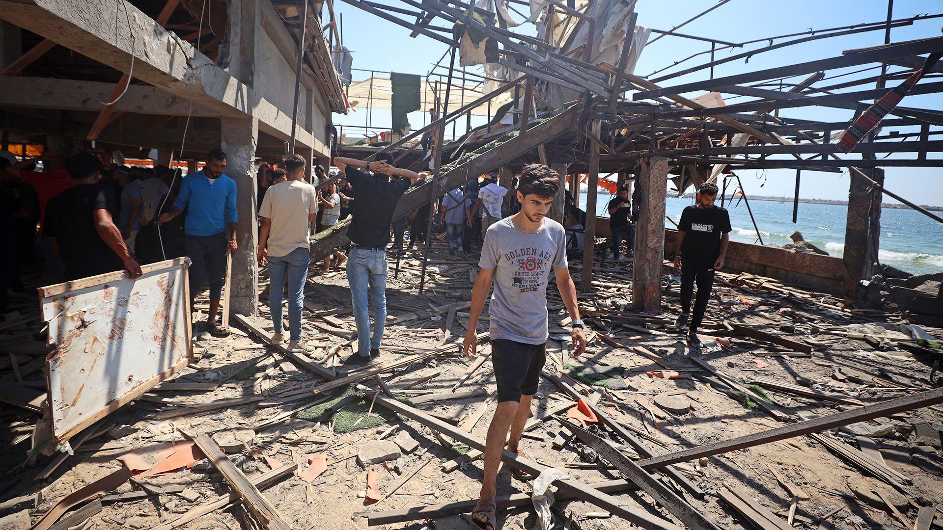 Israel army says reviewing deadly strike on seafront Gaza cafe
