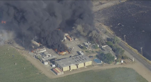 Seven people missing after fireworks warehouse explosion in California