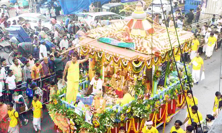 Ratha Yatra festival ends with pulling ropes of Ulto Ratha