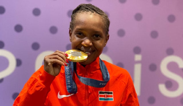Kenya's Faith Kipyegon breaks women's 1,500m world record