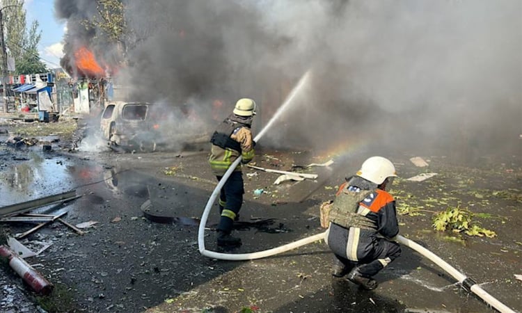 Ukrainian drone attack on Russian city wounds 16: local official