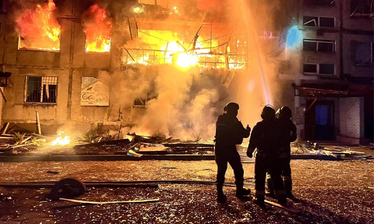 Ukraine says Russian strikes kills three in the east