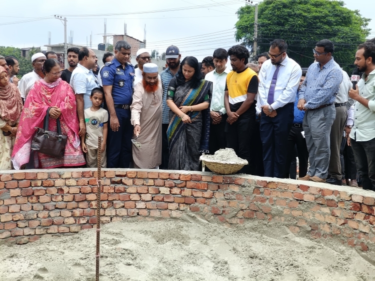 Construction of 'July Shaheed Smritistambha' inaugurated in Natore