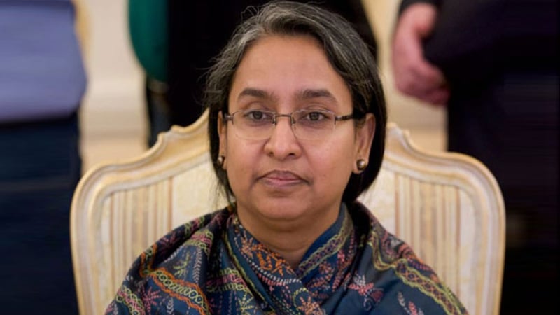 Dipu Moni shown arrested in graft case