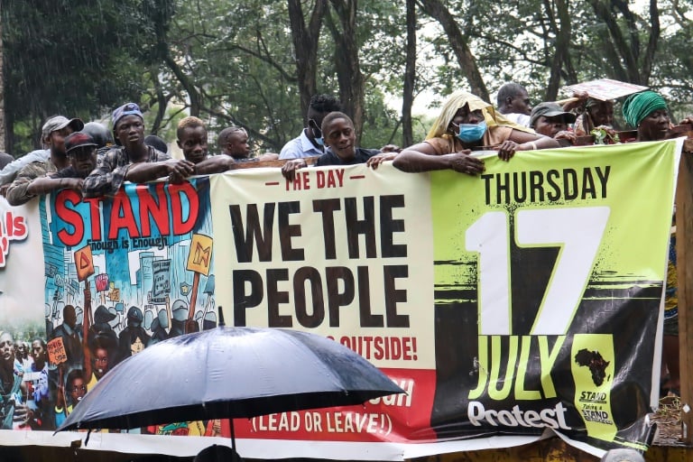 Hundreds rally against government corruption in Liberia