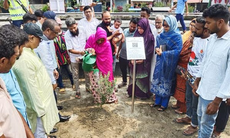 'One martyr, one tree' programme commemorating July Mass-uprising observed in Rajshahi