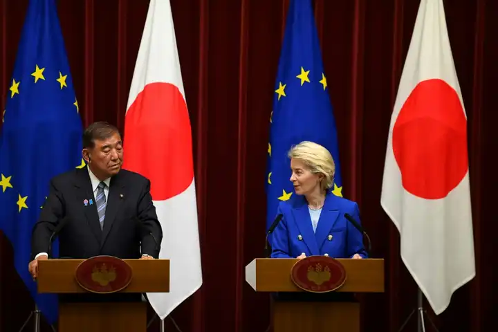 EU, Japan vow joint push for 'fair' global trade