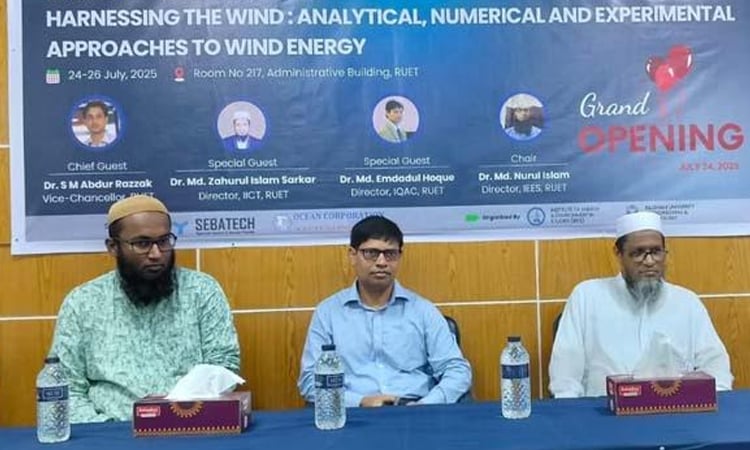 3-day short course on wind energy begins at RUET