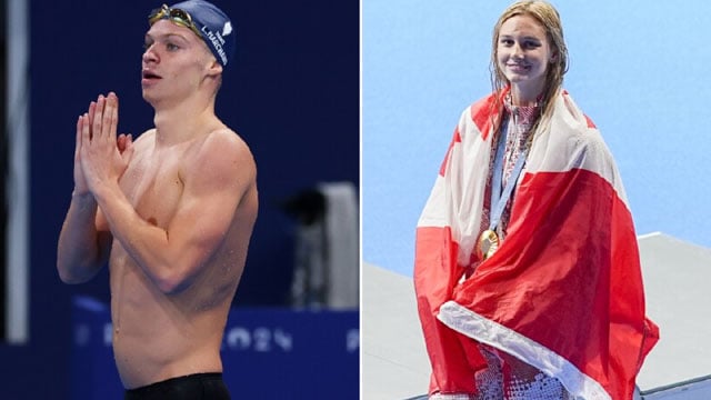 Marchand, McIntosh top bill at swimming worlds with 2028 on minds