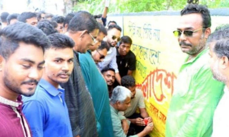 BNP launches month-long graffiti art campaign in Khulna