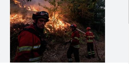 Spain helps Portugal fight mountain fire